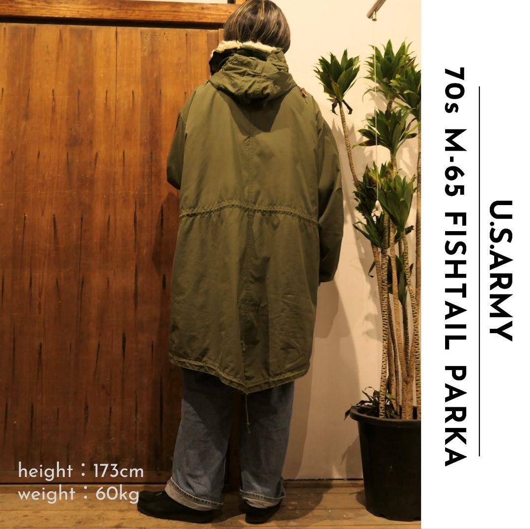 VINTAGE 70s M/R M-65 Fishtail Parka -U.S.ARMY-