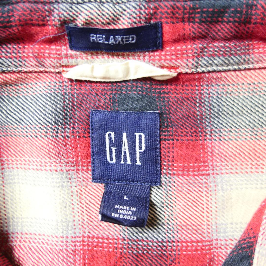 VINTAGE 00s L Ombre Check Shirt -GAP-
