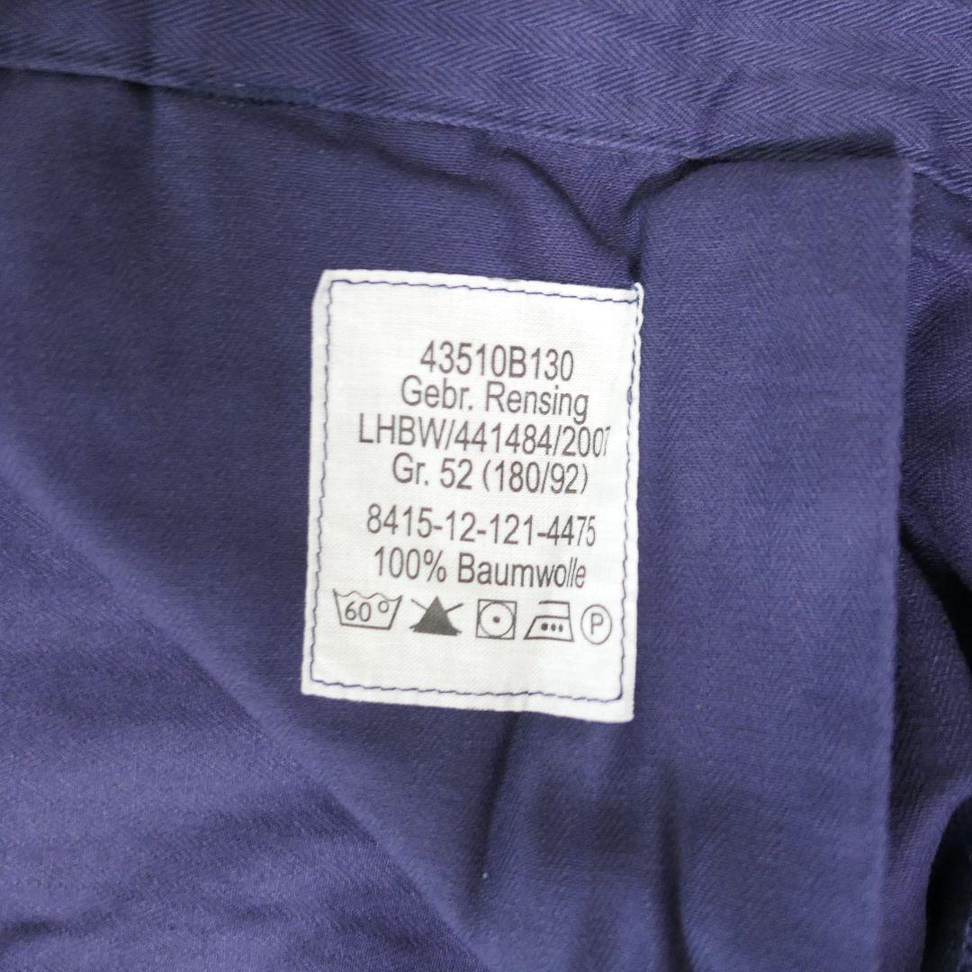USED 52 HBT Blue work pants -GERMAN ARMY-
