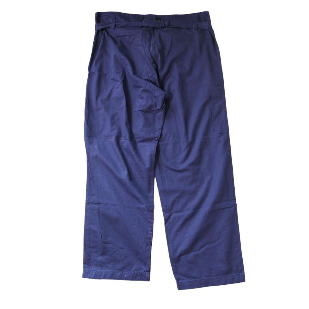 USED 52 HBT Blue work pants -GERMAN ARMY-