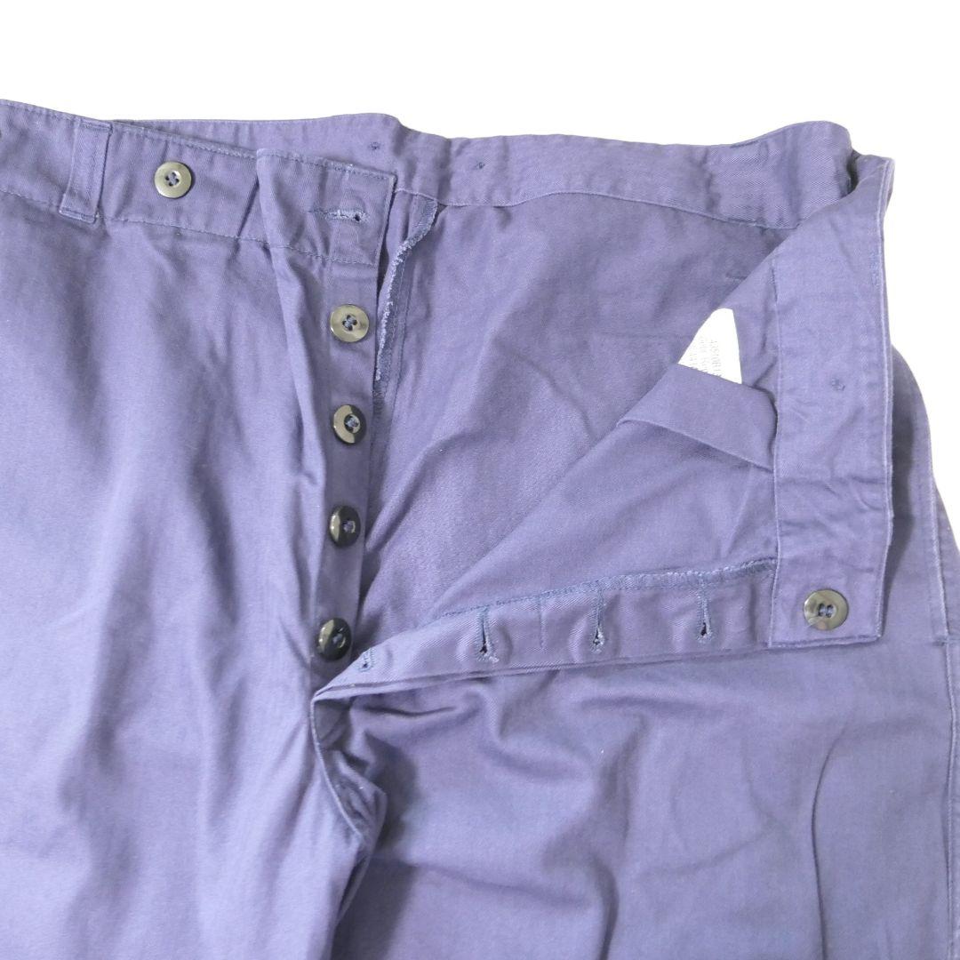 USED 52 HBT Blue work pants -GERMAN ARMY-