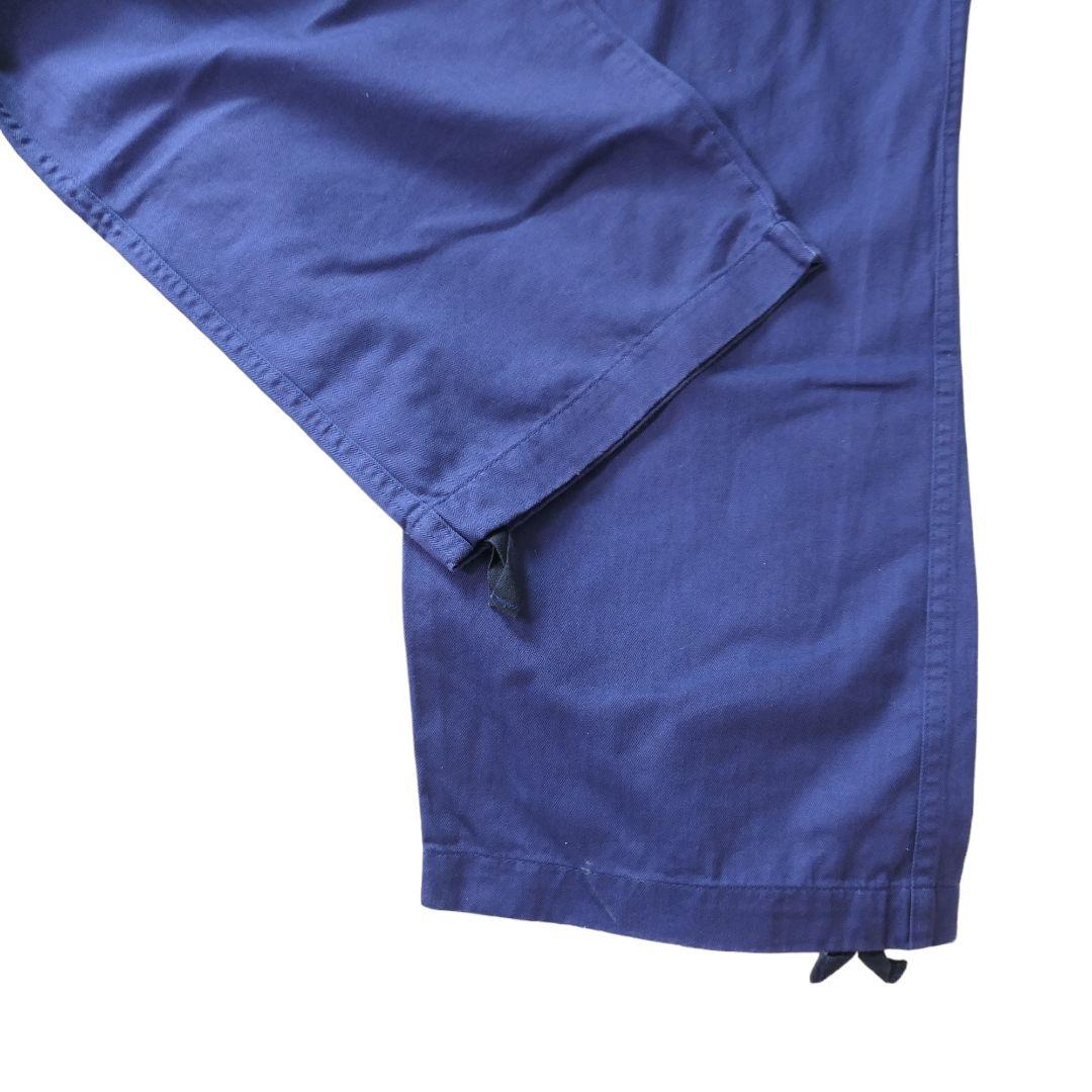 USED 52 HBT Blue work pants -GERMAN ARMY-