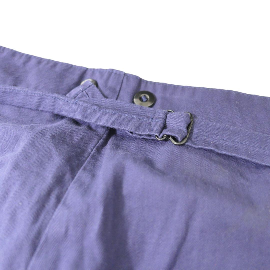 USED 52 HBT Blue work pants -GERMAN ARMY-