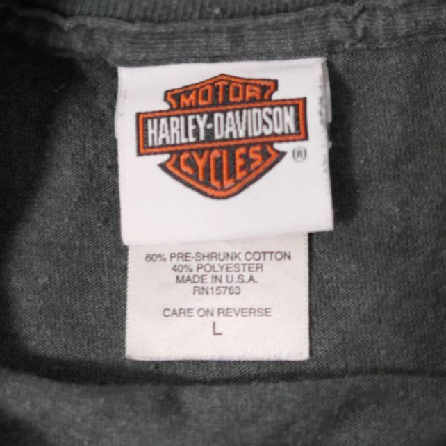 USED 00s L Printed T-shirt -HARLEY DAVIDSON-