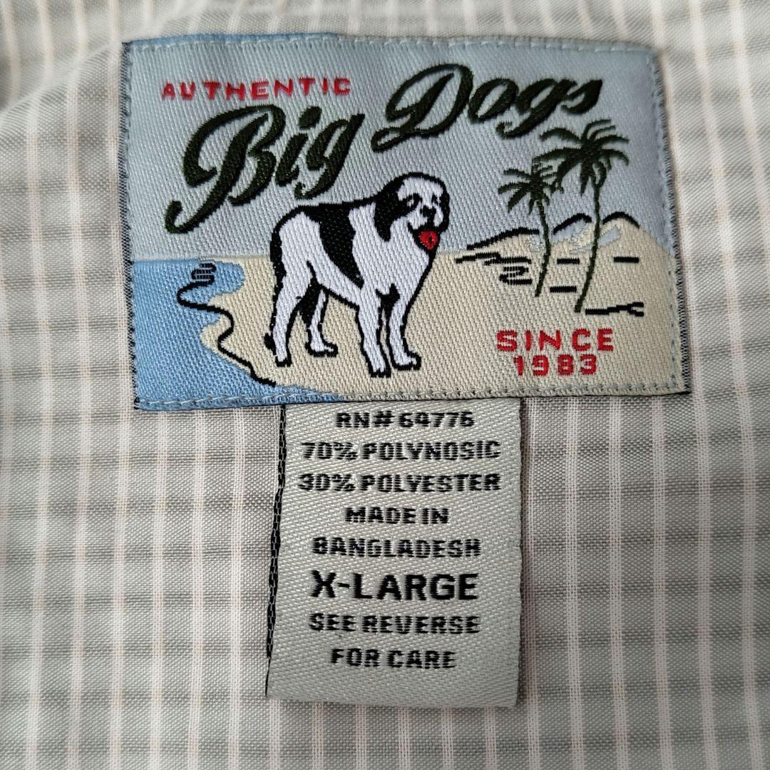 USED XL Half sleeve check shirt -BIG DOGS-