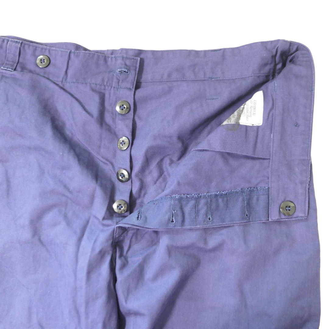 USED 52 HBT Blue work pants -GERMAN ARMY-