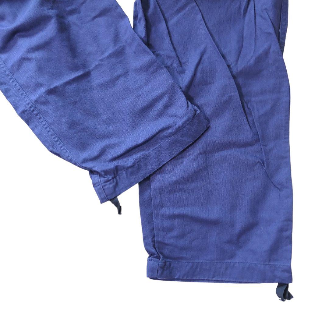 USED 52 HBT Blue work pants -GERMAN ARMY-