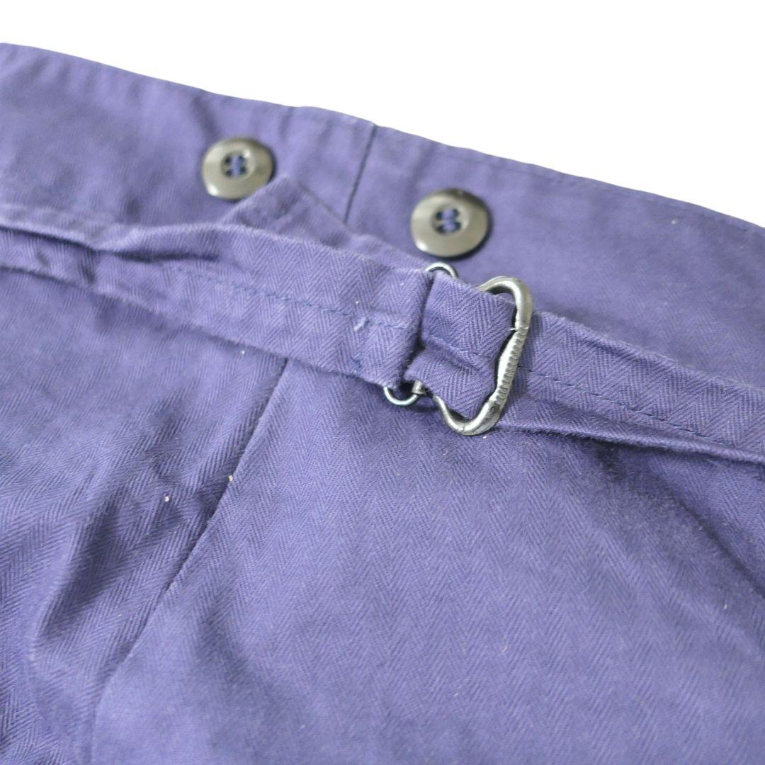 USED 52 HBT Blue work pants -GERMAN ARMY-