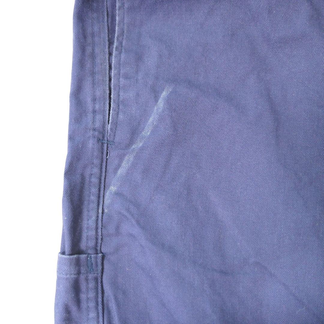 USED 52 HBT Blue work pants -GERMAN ARMY-