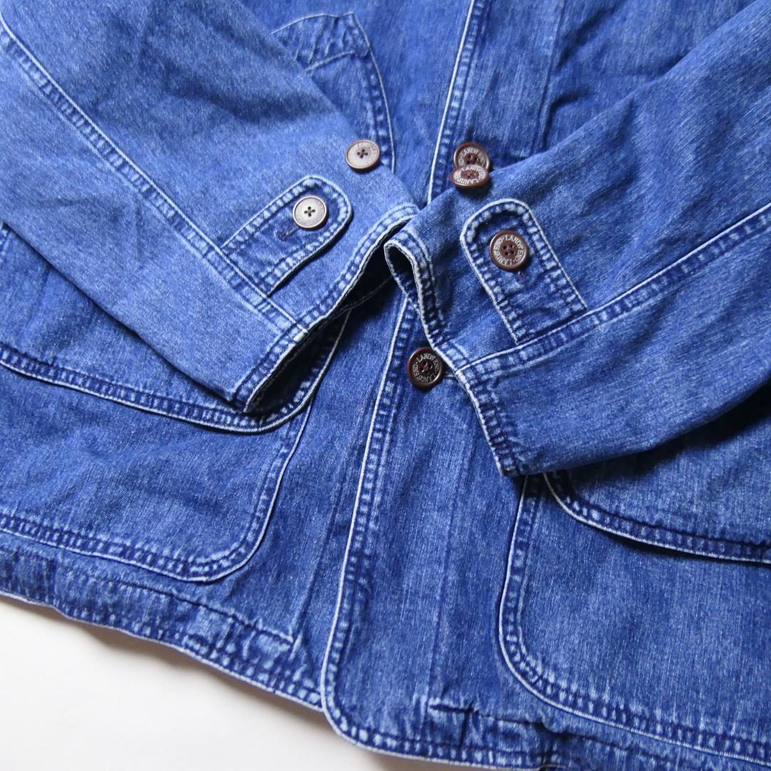 VINTAGE 90s-00s M Denim Hunting Jacket -LANDS' END-