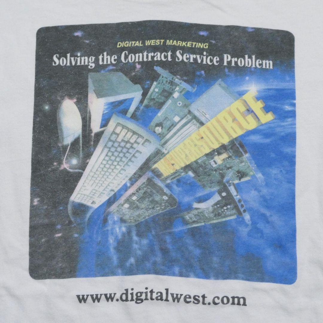 VINTAGE 90s Promotion Tee -Digital West Marketing-
