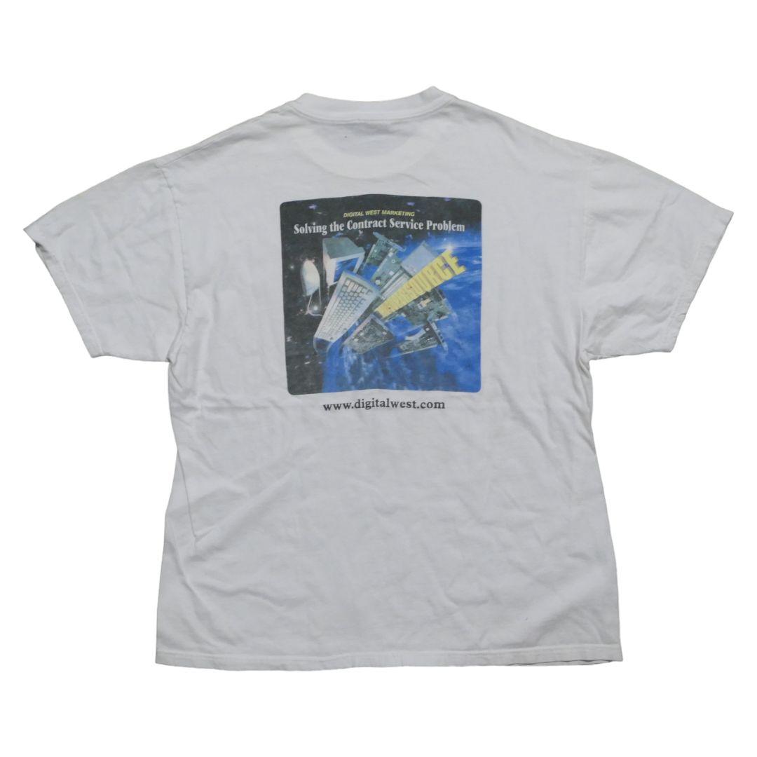 VINTAGE 90s Promotion Tee -Digital West Marketing-