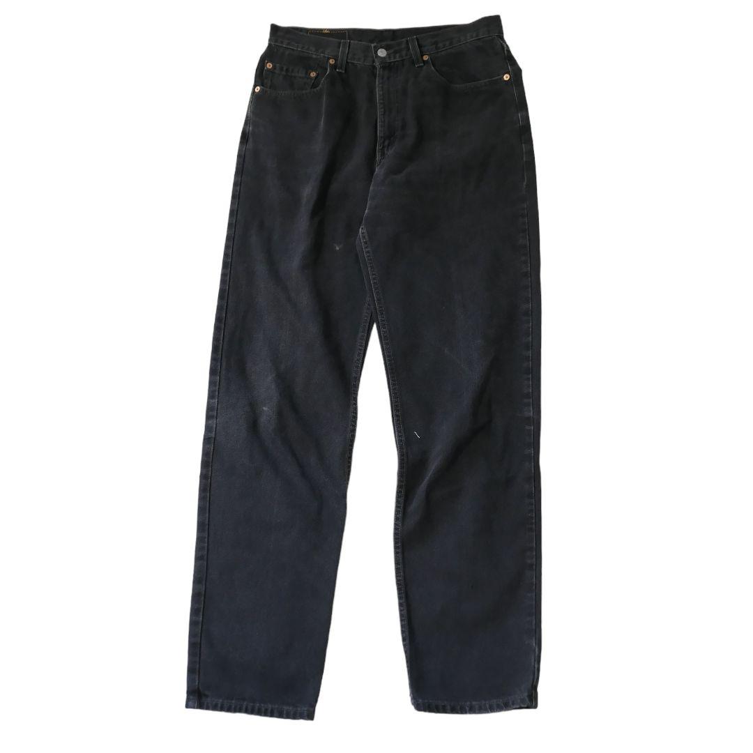 VINTAGE 90s 34inch 550 Black denim pants -Levi's-
