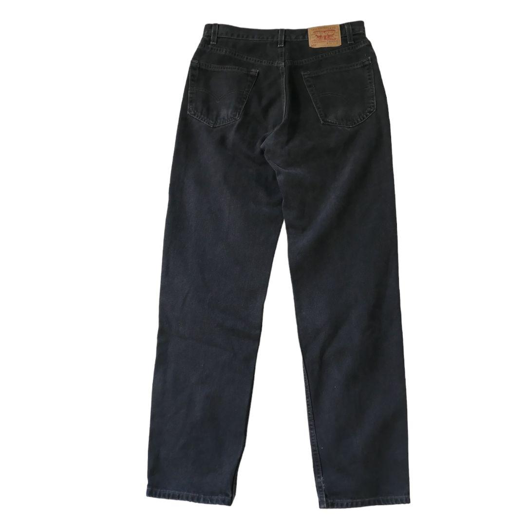 VINTAGE 90s 34inch 550 Black denim pants -Levi's-