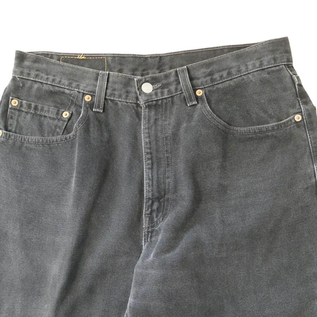 VINTAGE 90s 34inch 550 Black denim pants -Levi's-
