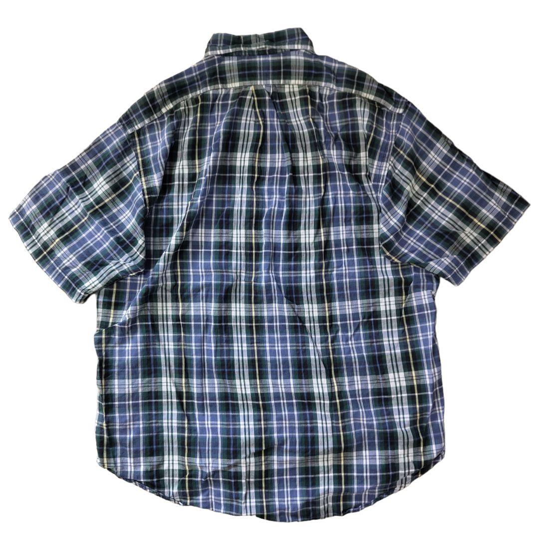 VINTAGE 90s L Button down shirt -RalphLauren-