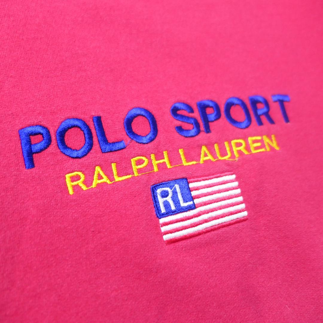 VINTAGE 90s L Logo Sweat -POLO SPORT-