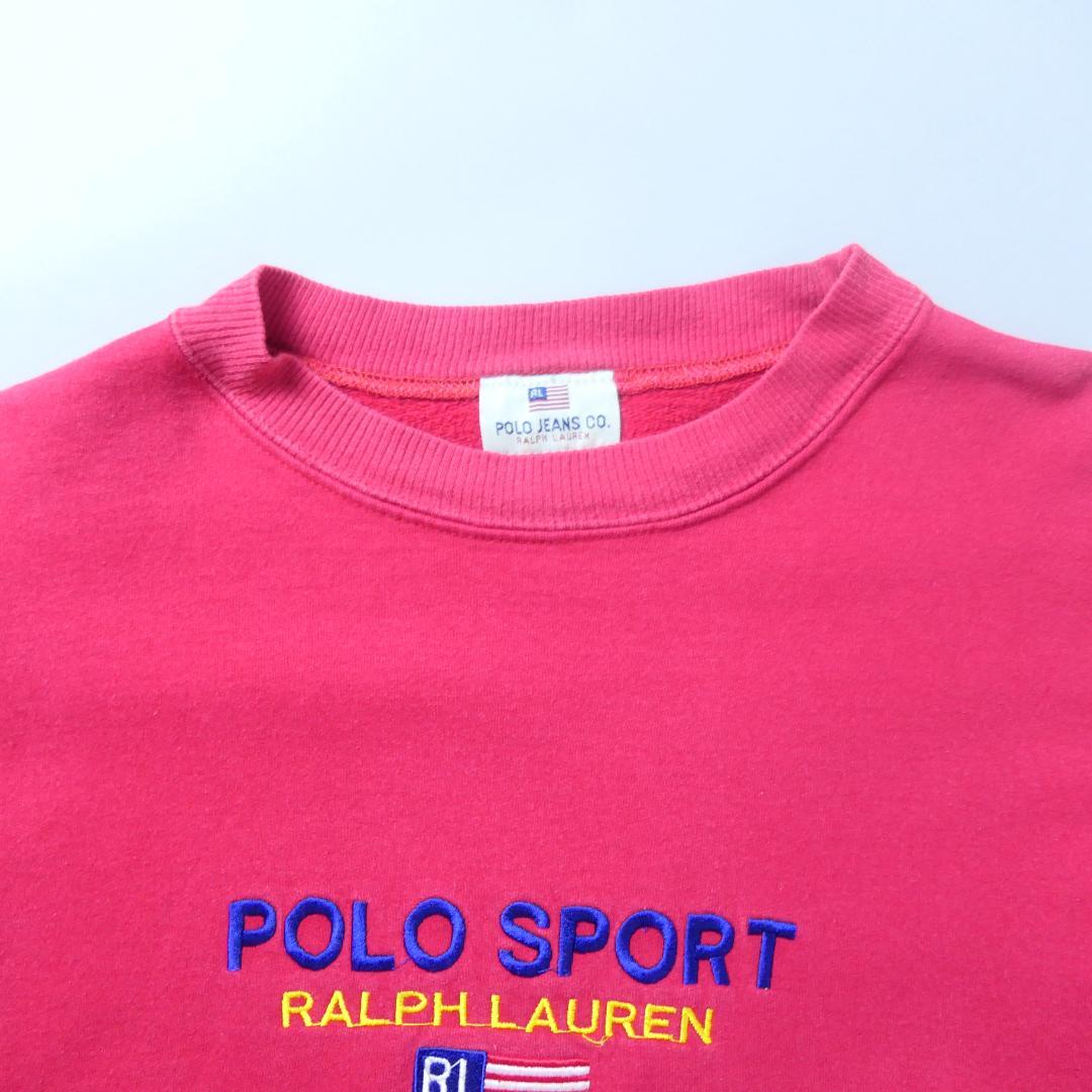 VINTAGE 90s L Logo Sweat -POLO SPORT-
