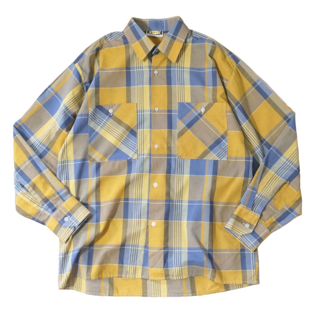VINTAGE 70s L Check shirt -sohaj-