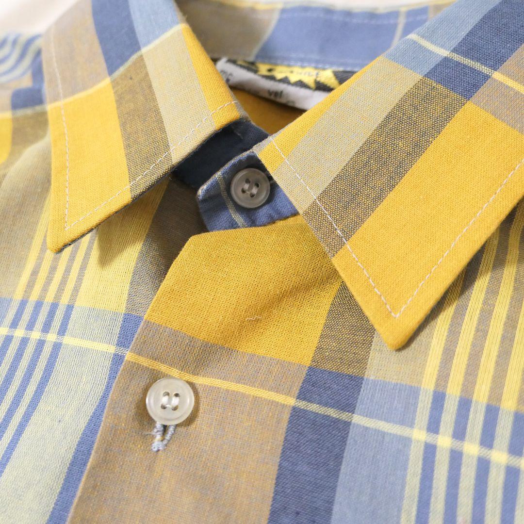 VINTAGE 70s L Check shirt -sohaj-