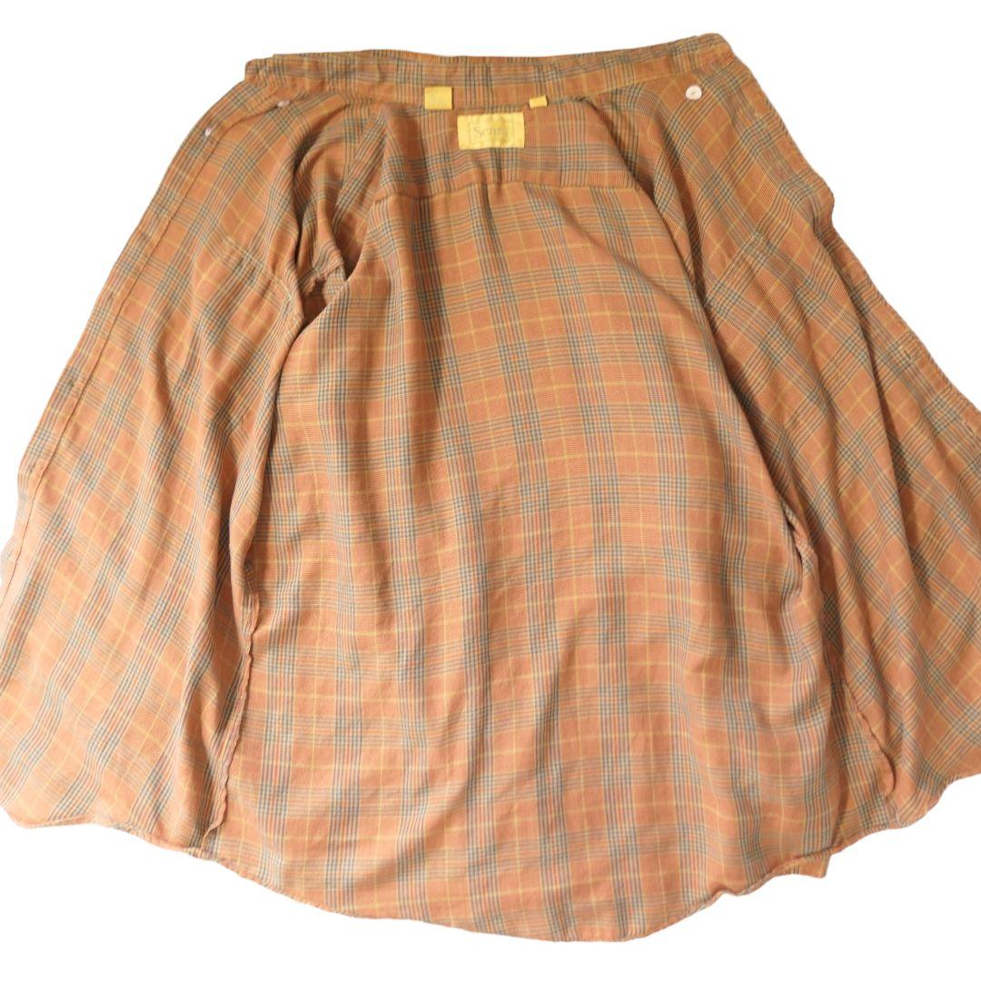 VINTAGE 70~80s L Check shirt -Sears-