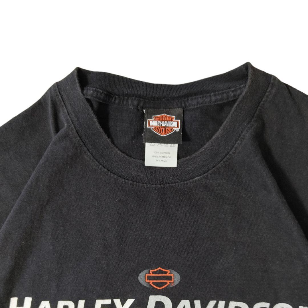 USED 00s 3XL Print T-shirt -HarleyDavidson-