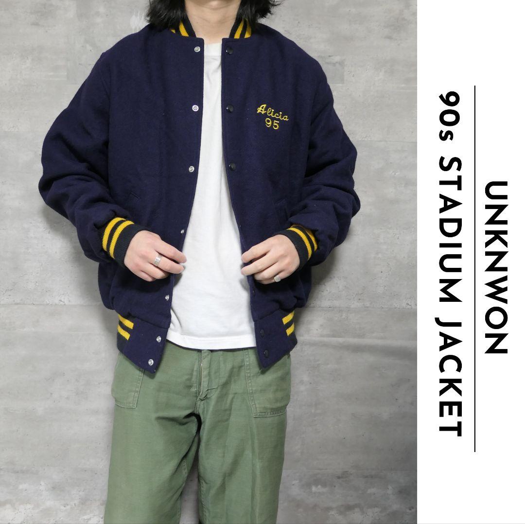 VINTAGE 90s L Stadium jacket -UNKNOWN-