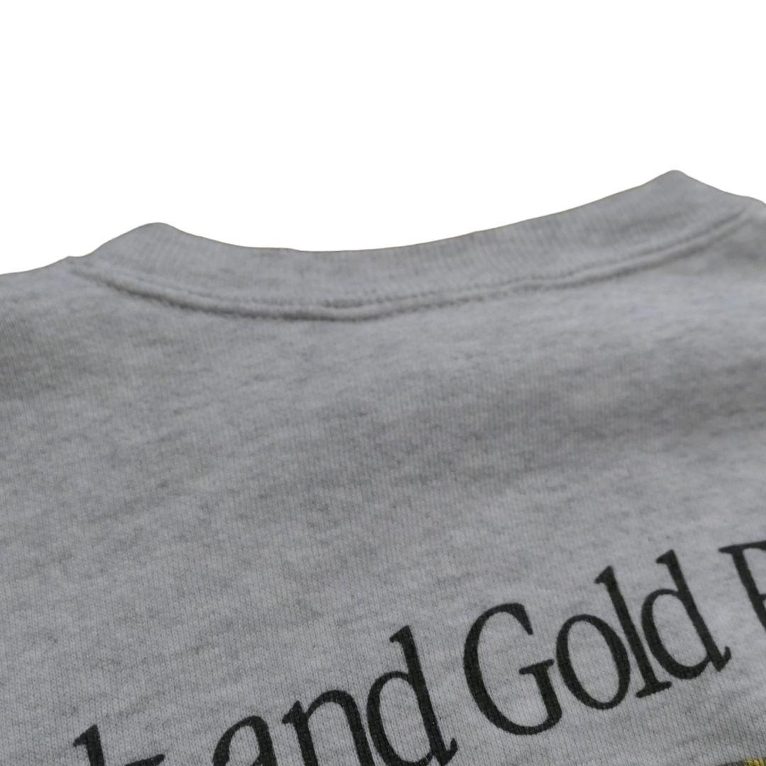 VINTAGE 90s XL Collage logo sweat -HANES-