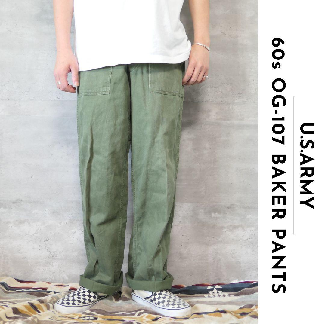 VINTAGE 60s S OG-107 Baker pants -U.S.ARMY-