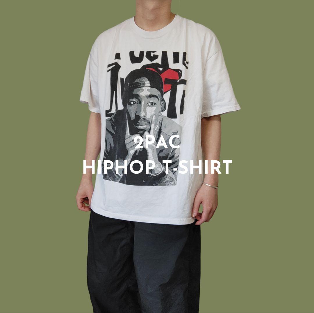 USED XL HIPHOP T-shirt -2PAC-
