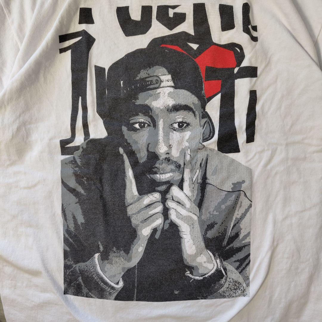 USED XL HIPHOP T-shirt -2PAC-
