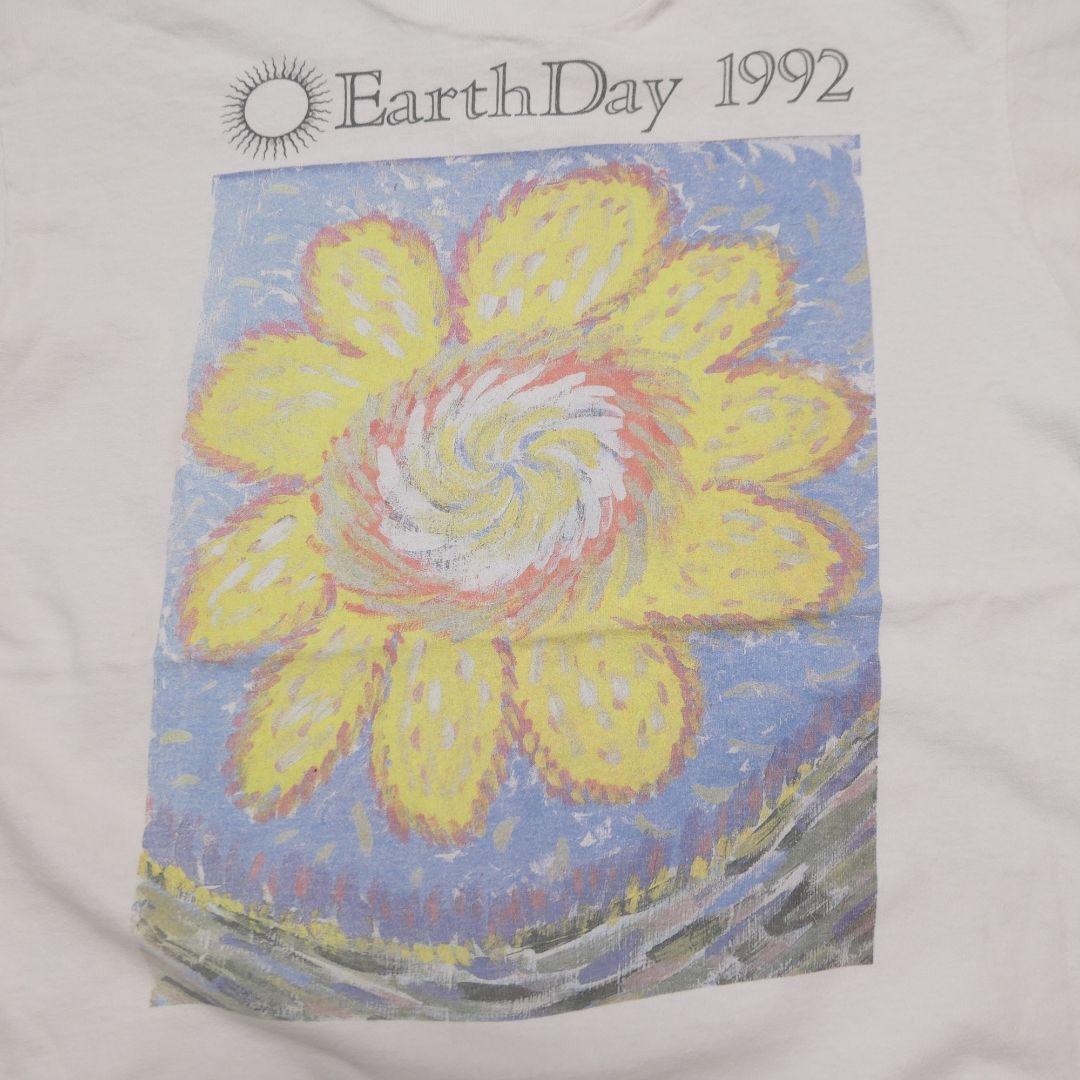 VINTAGE 90s L Art Tee -EARTH DAY 1992-