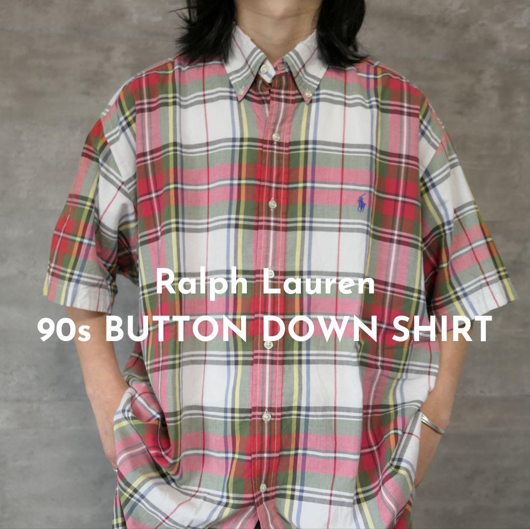 VINTAGE 80-90s XL Button down shirt -Ralph Lauren-