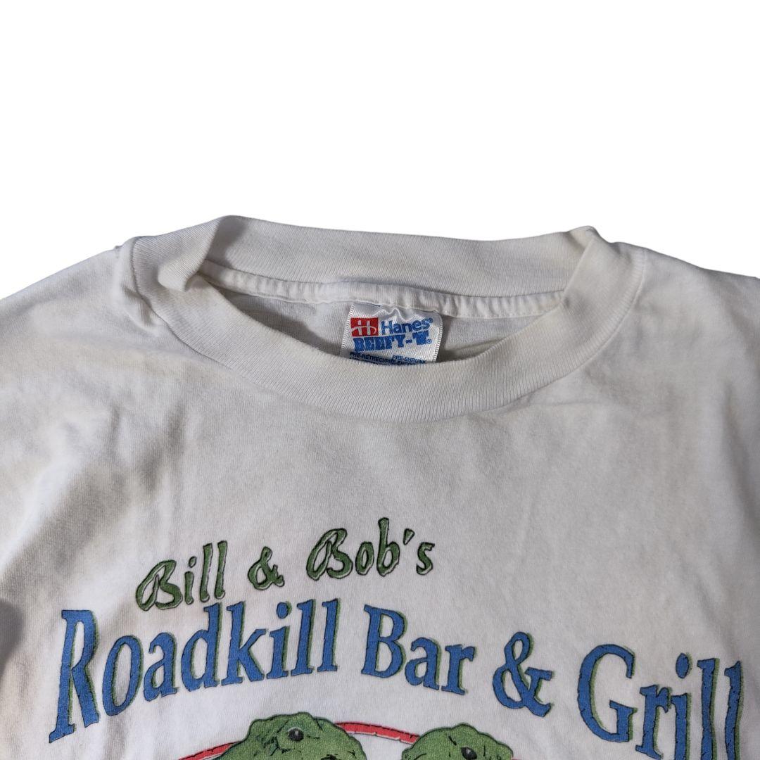VINTAGE 80-90s XXL Print T-shirt -HANES-