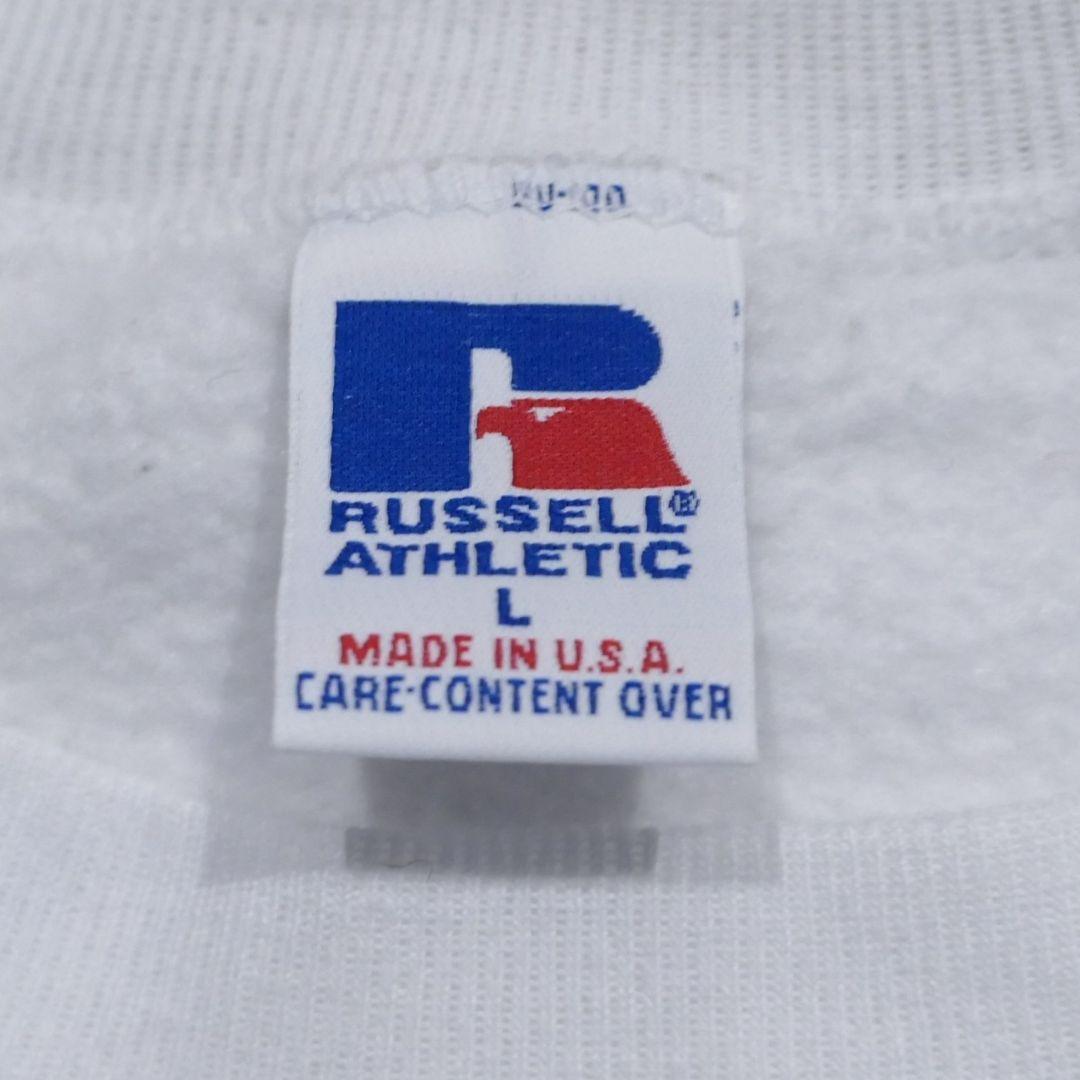 VINTAGE 90s L Logo Sweat -Russell Athletic-