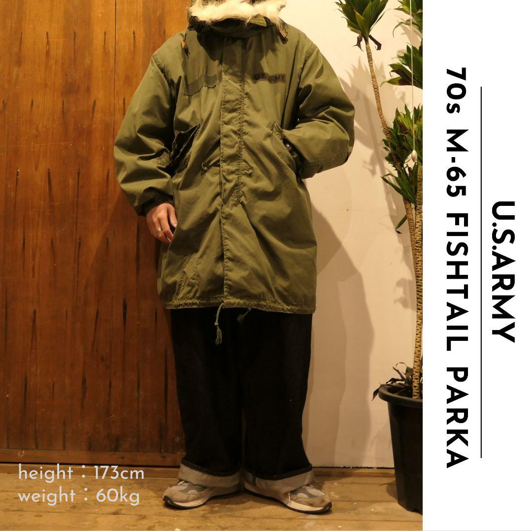 VINTAGE 70s S/R M-65 Fishtail Parka -U.S.ARMY-