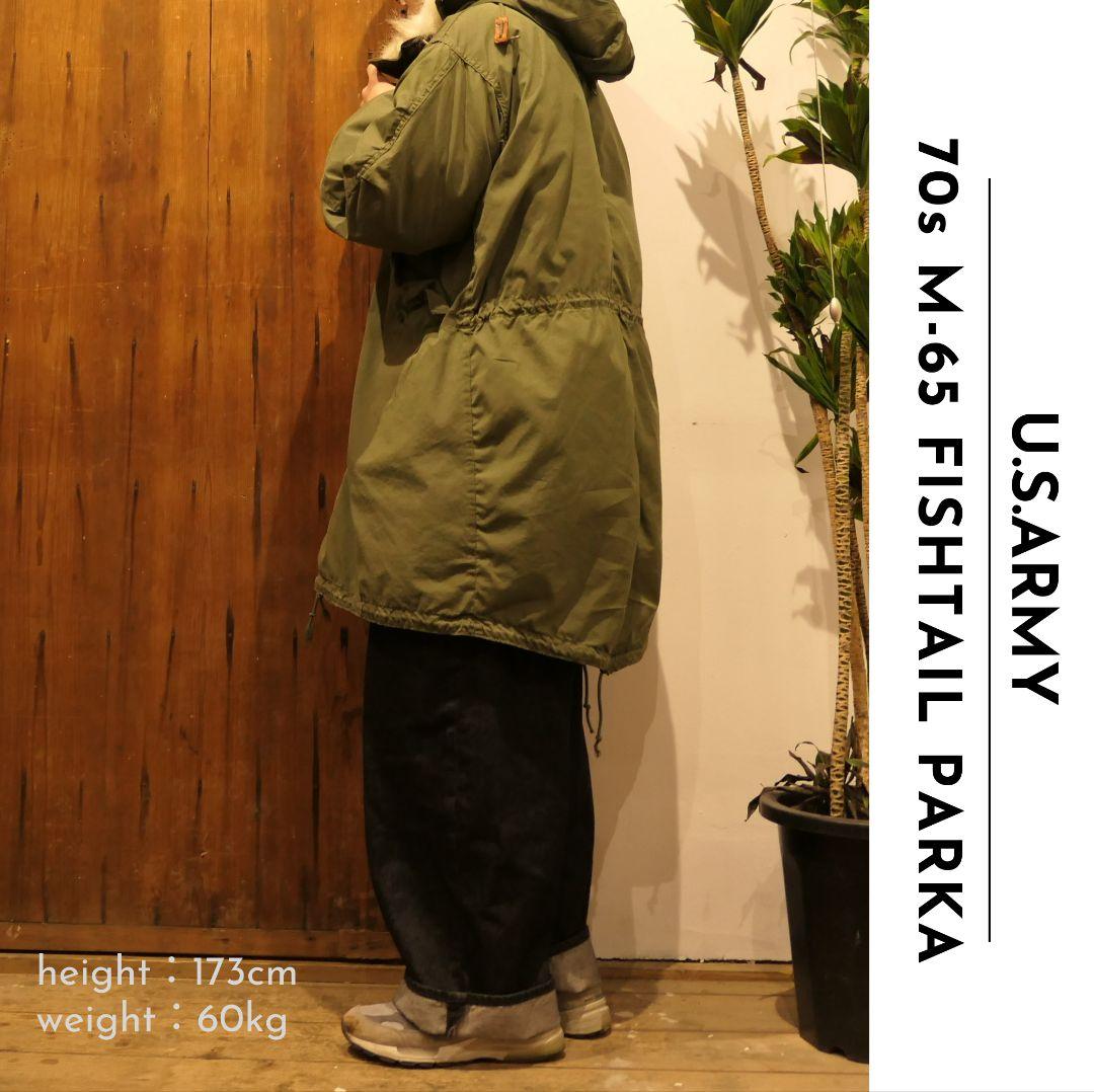 VINTAGE 70s S/R M-65 Fishtail Parka -U.S.ARMY-