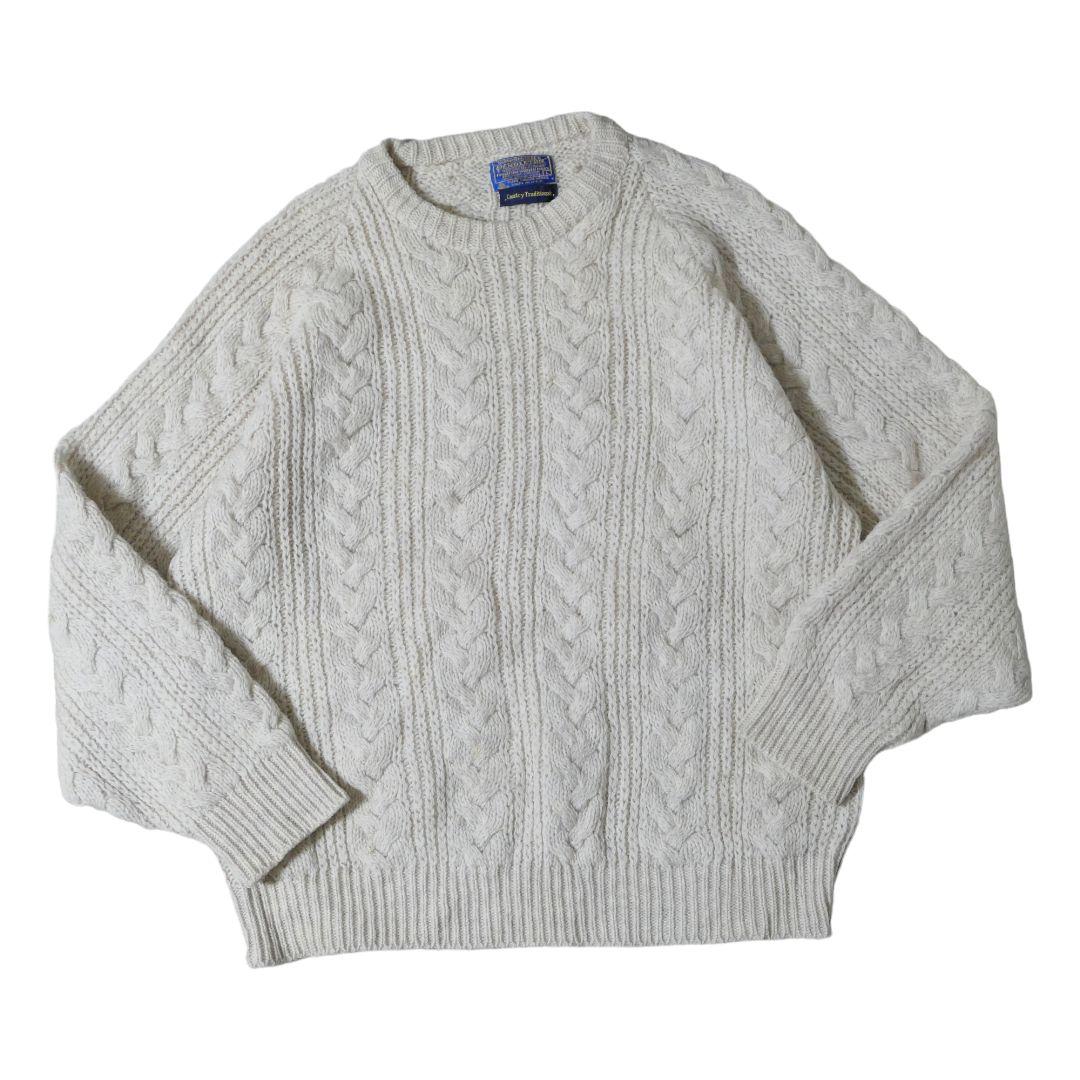 VINTAGE 70-80s Fisherman sweater -PENDLETON-