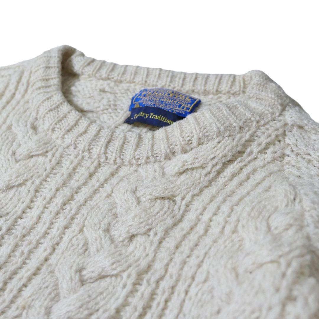 VINTAGE 70-80s Fisherman sweater -PENDLETON-