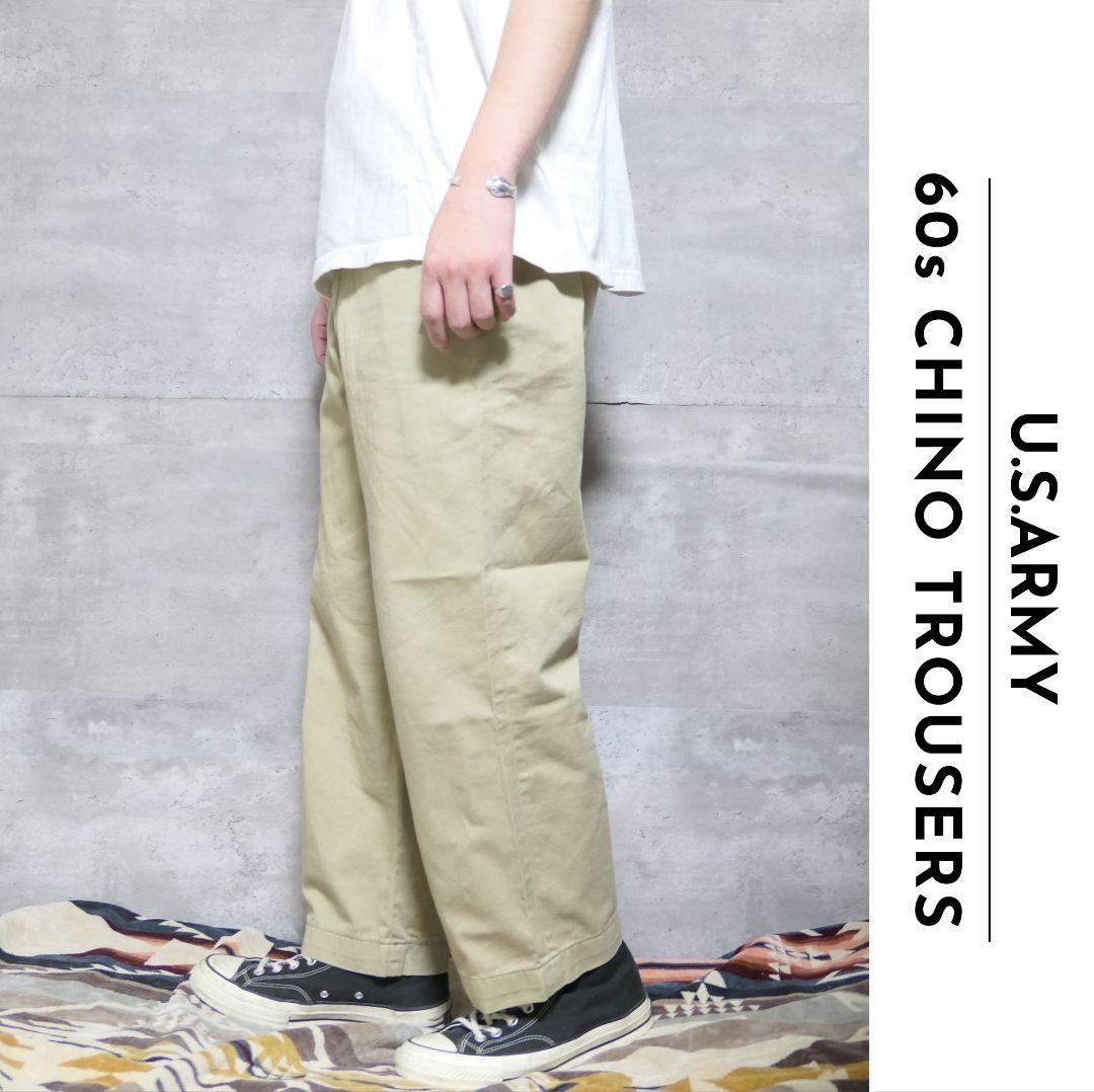 VINTAGE 60s 30inch Militaly chino trousers -U.S.ARMY-