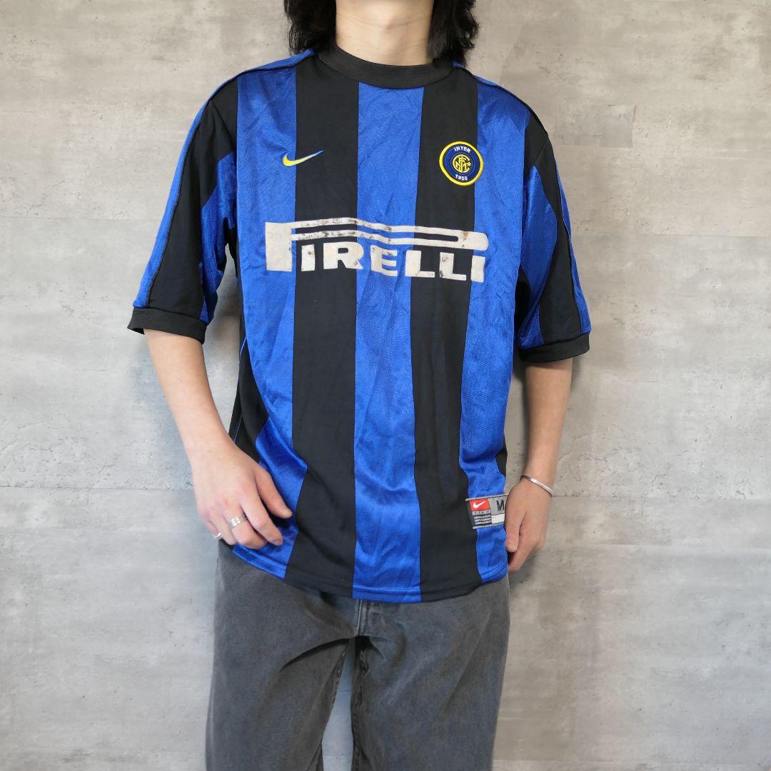 VINTAGE 90s M Soccer game shirt -INTER-
