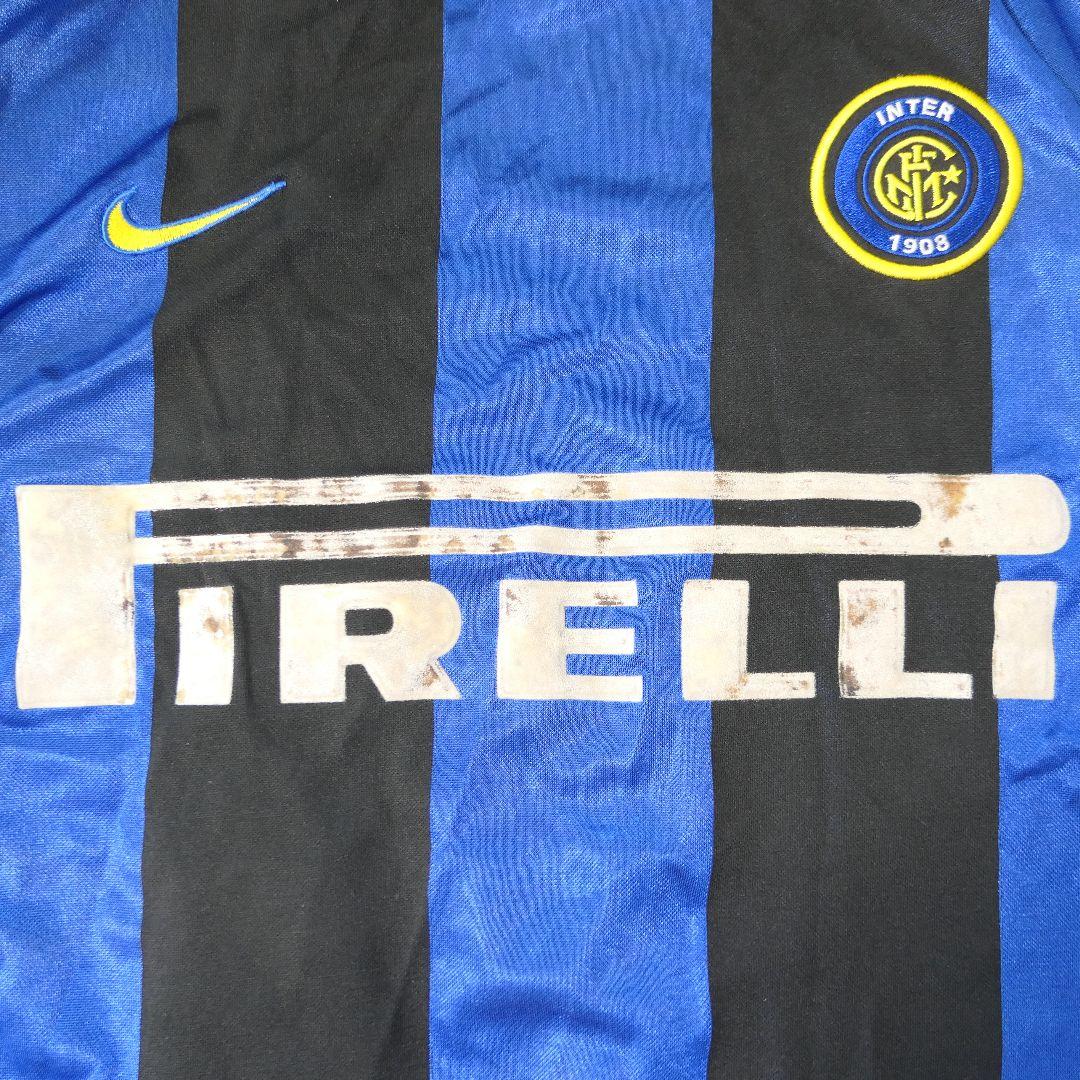 VINTAGE 90s M Soccer game shirt -INTER-