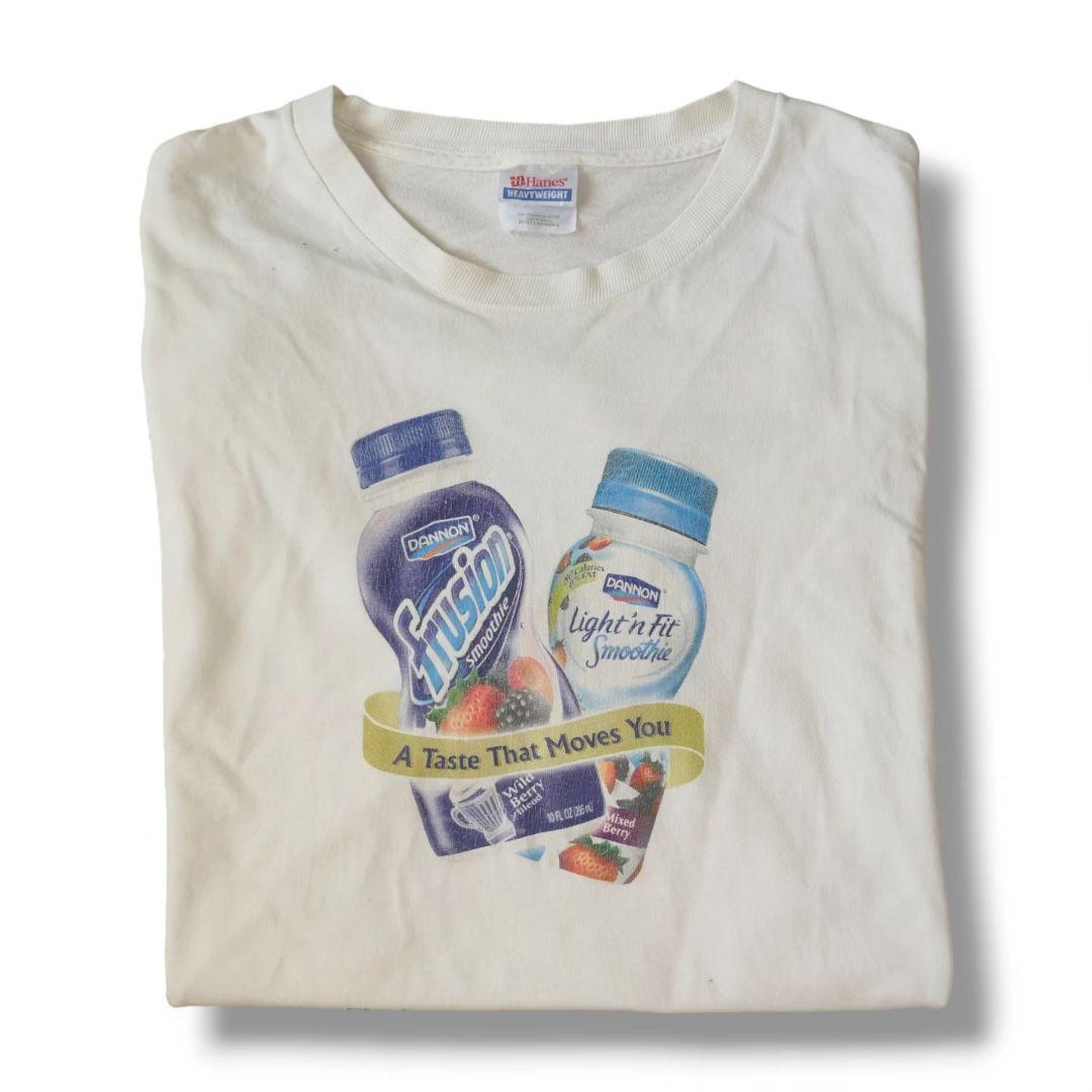 VINTAGE 00s L Promotion Tee -DANNON-