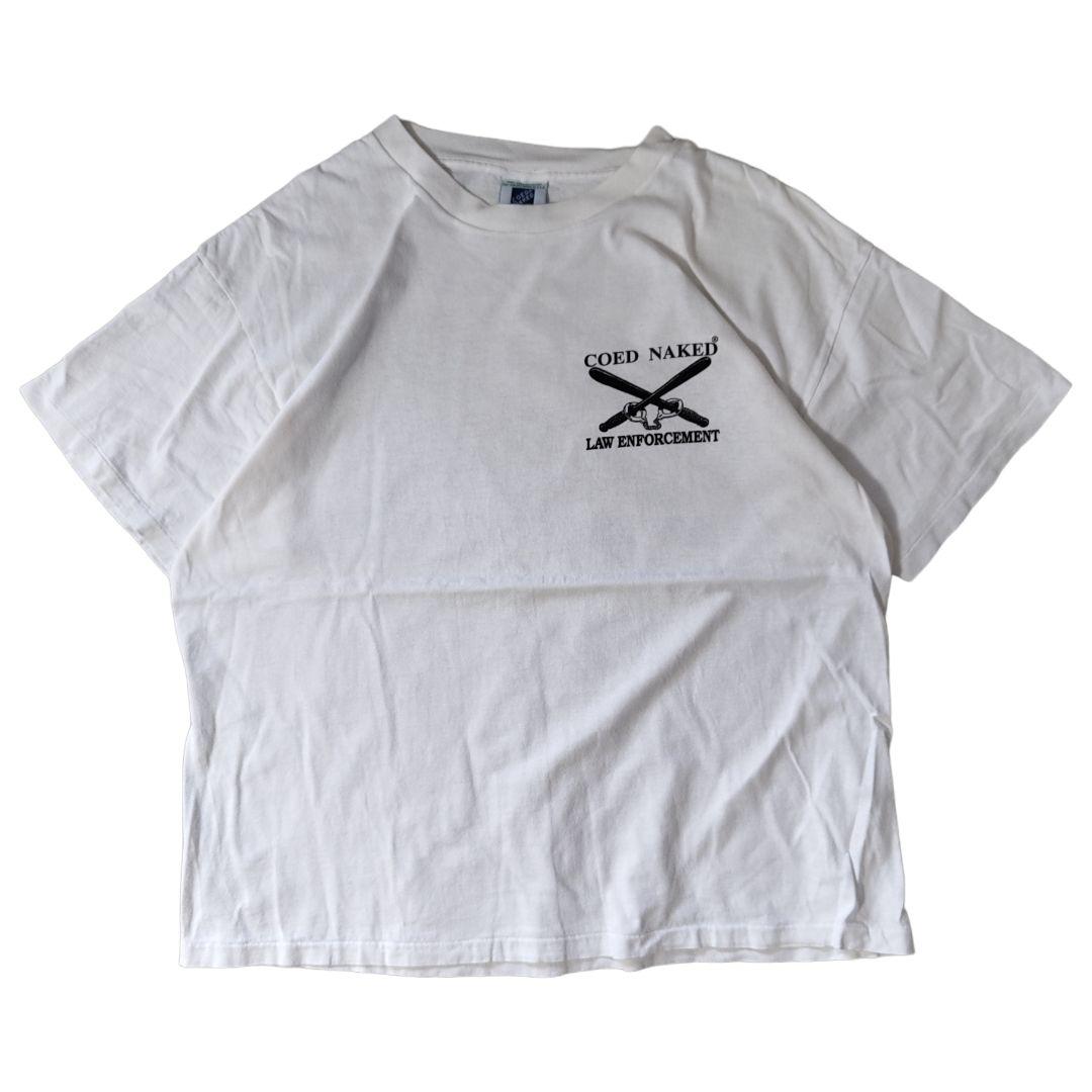 VINTAGE 90s XL Printed T-shirt -COED NAKED-