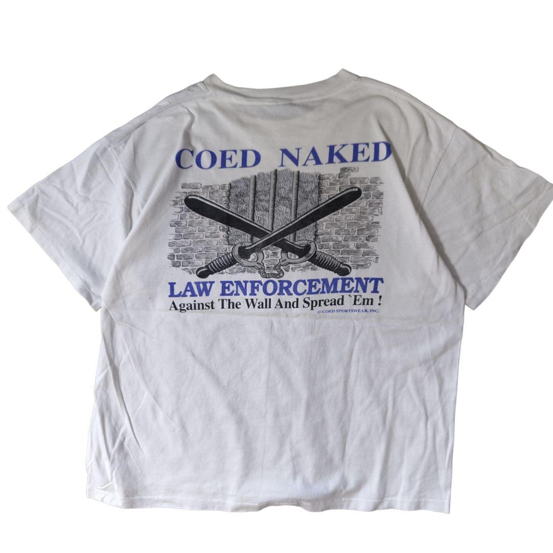 VINTAGE 90s XL Printed T-shirt -COED NAKED-
