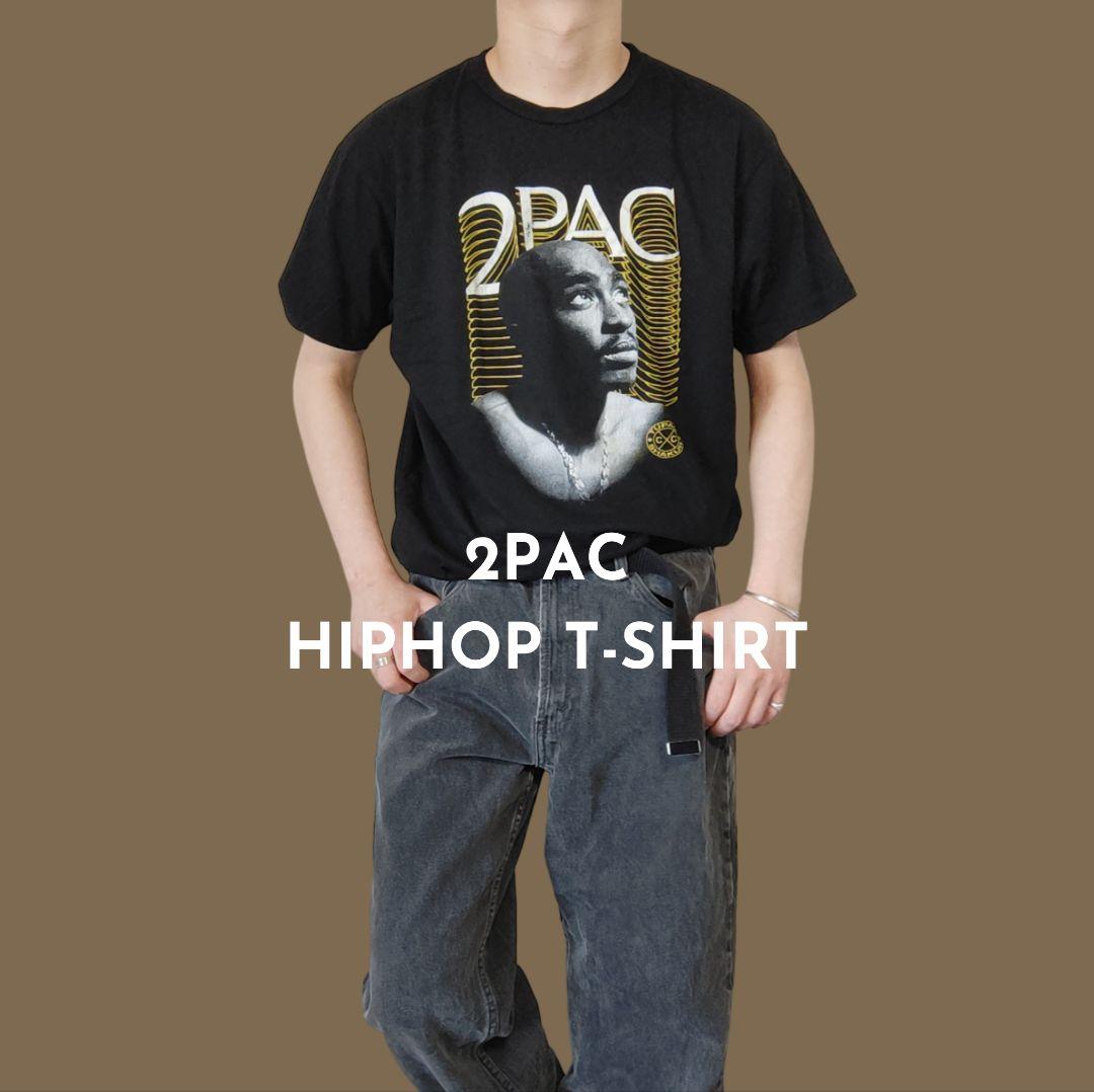 USED M/L Hiphop T-shirt -2PAC-