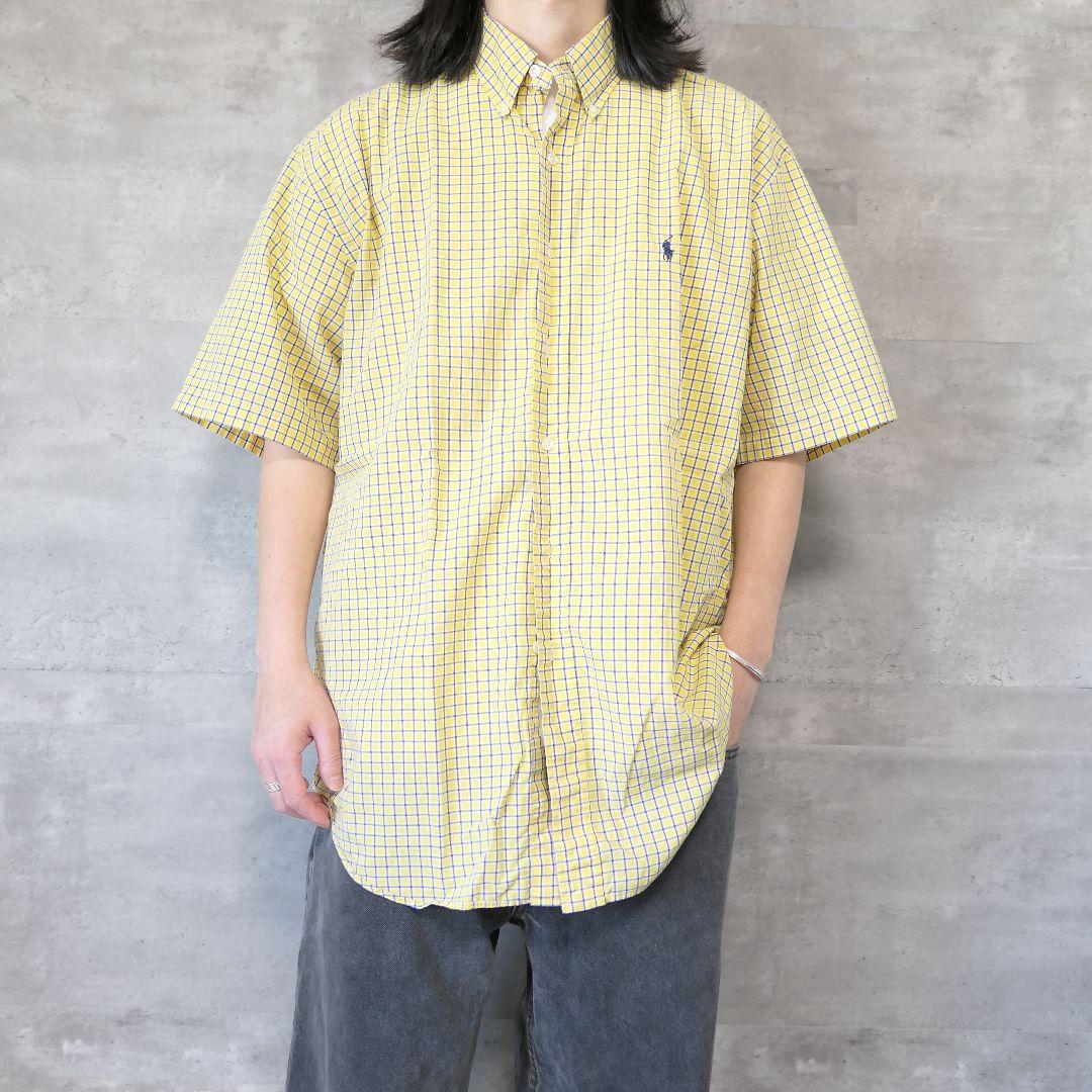 VINTAGE 90s L Button down shirt -Ralph Lauren-
