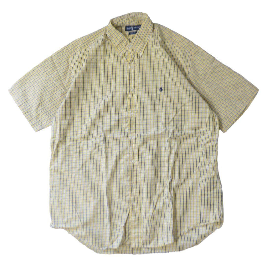 VINTAGE 90s L Button down shirt -Ralph Lauren-