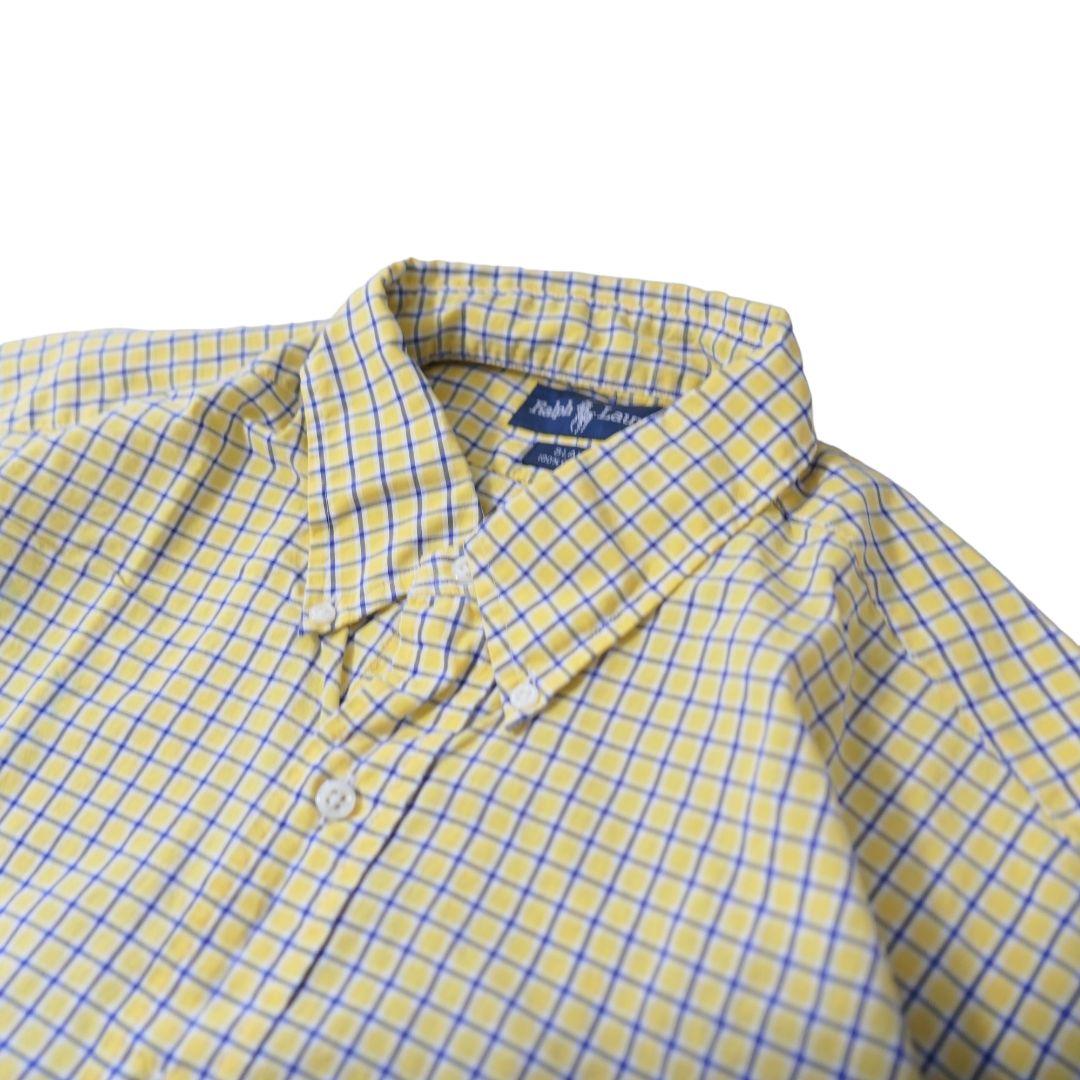 VINTAGE 90s L Button down shirt -Ralph Lauren-