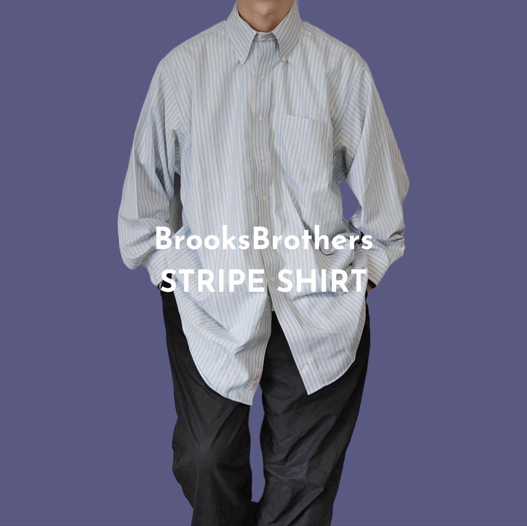 USED XL Stripe bd shirt -BrooksBrothers-